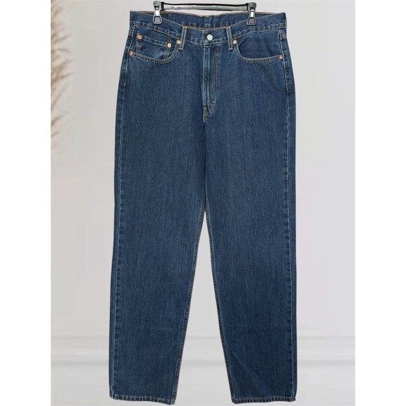 Levi’s 550 Relaxed Fit Tall Men’s W36 L36 Blue Denim Jeans - Picture 3 of 10